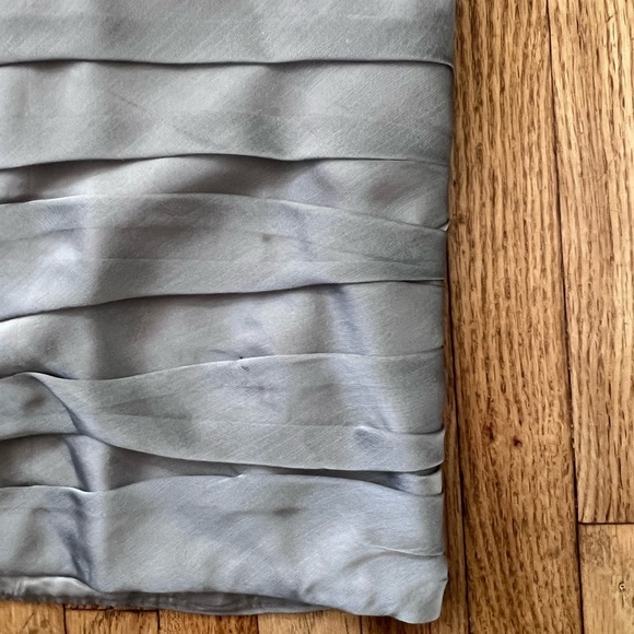 Anthropologie Monique Lhuillier Silver Strapless Formal Mini Dress - Picture 4 of 5